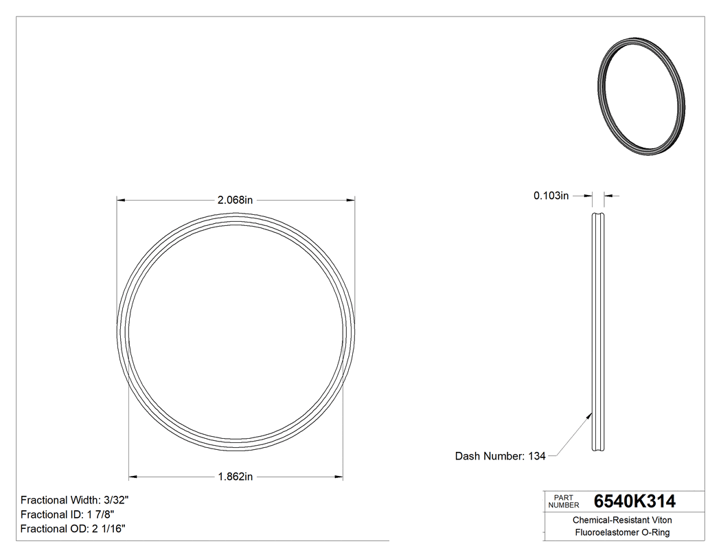 Technical drawing - 6540K314
